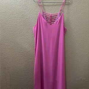 Pink Strappy Women's Nightgown